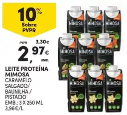 Continente Leite proteína mimosa promoção