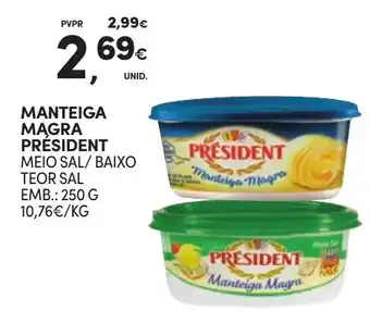 Continente Manteiga magra president promoção