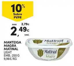 Continente Manteiga magra matinal promoção