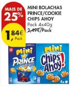 Pingo Doce mini bolachas prince/cookie chips ahoy promoção