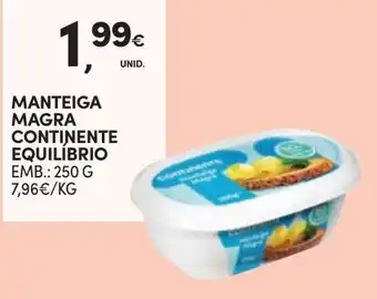 Continente Manteiga magra continente equilíbrio promoção