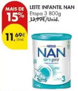 Pingo Doce Leite infantil nan etapa 3 promoção