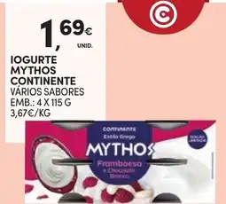 Continente Iogurte mythos continente promoção