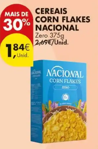 Pingo Doce Nacional corn flakes zero promoção