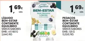 Continente Líquido bem-estar continente equilíbrio vários sabores promoção