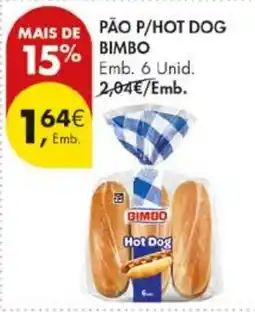 Pingo Doce Pão p/hot dog bimbo promoção