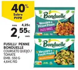 Continente Fusilli/ Penne Bonduelle Courgete Queijo / Tomate promoção
