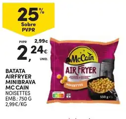 Continente batata airfryer minibrava mc cain noisettes promoção