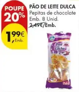 Pingo Doce Pão de leite dulca pepitas de chocolate promoção