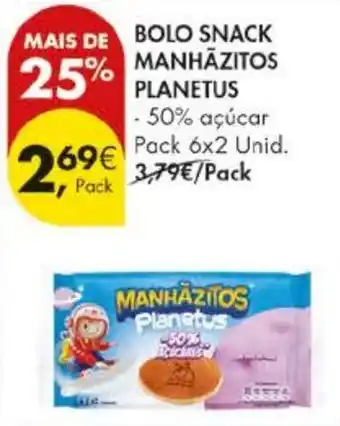 Pingo Doce Bolo snack manhazitos planetus promoção