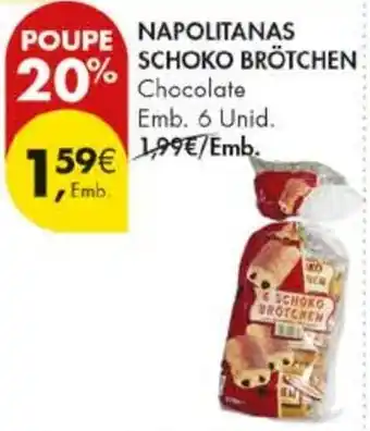 Pingo Doce napolitanas schoko brötchen chocolate promoção