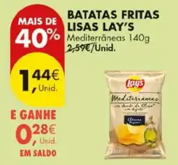 Pingo Doce batatas fritas lisas lay's mediterrâneas promoção