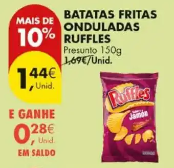 Pingo Doce batatas fritas onduladas ruffles promoção