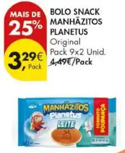 Pingo Doce Bolo snack manhazitos planetus promoção