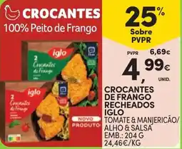 Continente Crocantes de frango recheados iglo promoção