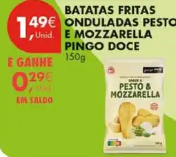 Pingo Doce batatas fritas onduladas pesto e mozzarella pingo doce promoção