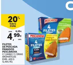 Continente filetes de pescada panados pescanova promoção