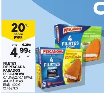 Continente filetes de pescada panados pescanova promoção