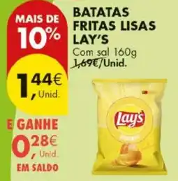 Pingo Doce batatas fritas lisas lay's promoção
