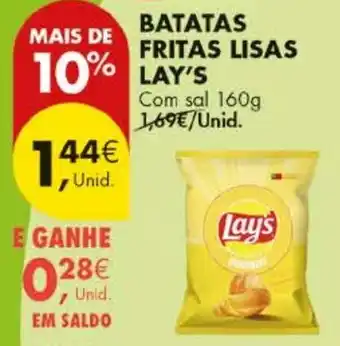 Pingo Doce batatas fritas lisas lay's promoção
