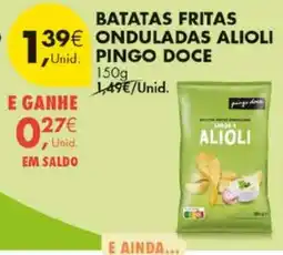 Pingo Doce Batatas fritas onduladas alioli pingo doce promoção