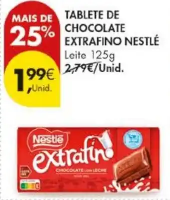 Pingo Doce Tablete de chocolate extrafino nestlé promoção