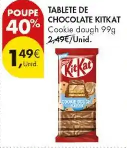 Pingo Doce Tablete de chocolate kitkat cookie dough promoção