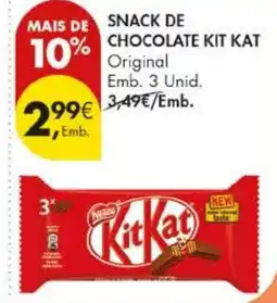 Pingo Doce Snack de chocolate kit kat original promoção