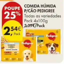 Pingo Doce comida húmida p/cão pedigree promoção