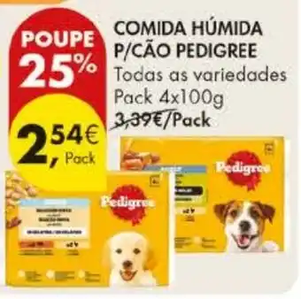 Pingo Doce comida húmida p/cão pedigree promoção