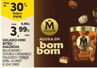 Continente Gelado mini bites magnum promoção