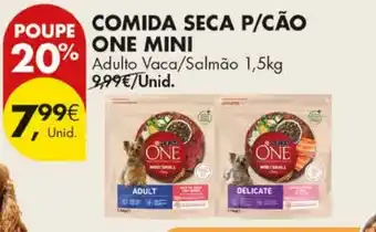 Pingo Doce comida seca p/cão one mini promoção