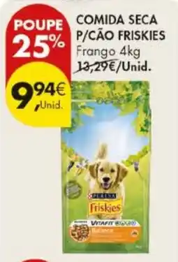 Pingo Doce comida seca p/cão friskies frango promoção