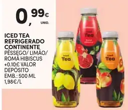 Continente Iced Tea Refrigerado Continente promoção