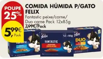 Pingo Doce comida húmida p/gato felix promoção