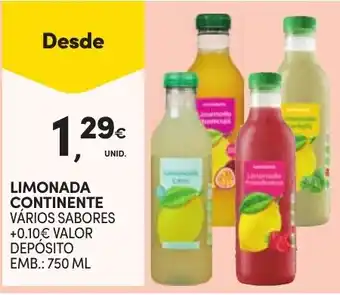 Continente Limonada continente promoção