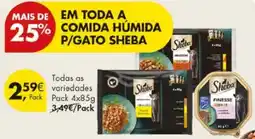 Pingo Doce comida húmida p/gato sheba promoção