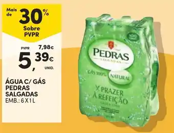 Continente Água c/ gás pedras salgadas promoção