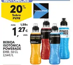 Continente bebida isotónica powerade promoção