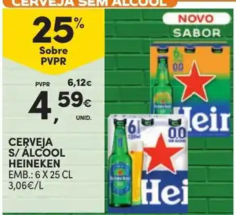 Continente Cerveja s/ álcool heineken promoção