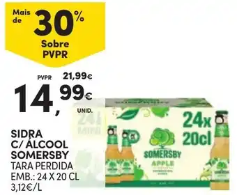 Continente Sidra c/ álcool somersby promoção