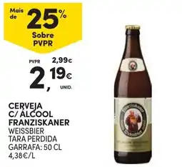 Continente Cerveja c/ álcool Franziskaner Weissbier promoção