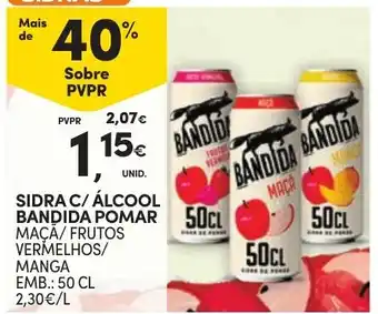 Continente Sidra c/ álcool bandida pomar promoção