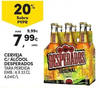 Continente Cerveja c/ álcool desperados promoção