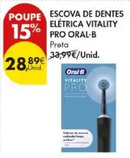 Pingo Doce escova de dentes elétrica vitality pro oral-b preta promoção