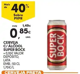 Continente Cerveja c/ álcool super bock promoção