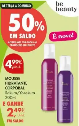 Pingo Doce Mousse hidratante corporal sakura/yosakura promoção