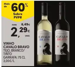 Continente vinho cavalo bravo promoção