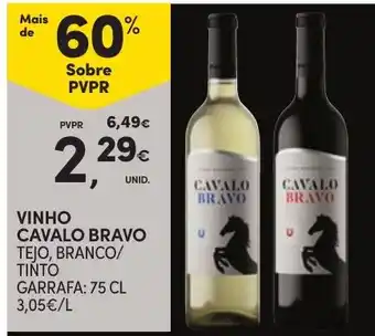 Continente vinho cavalo bravo promoção