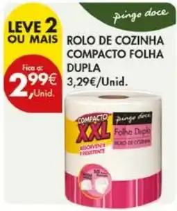 Pingo Doce Rolo de cozinha compacto folha dupla pingo doce promoção